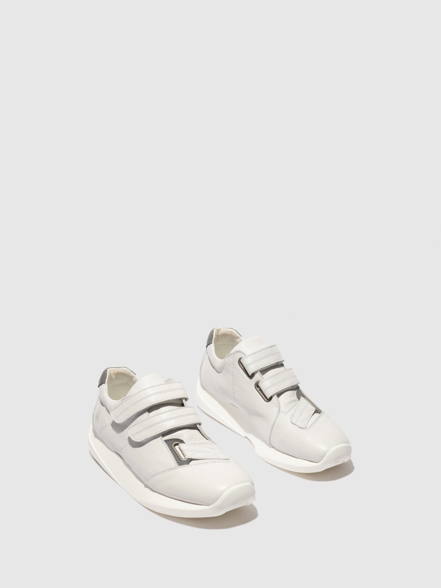 Fly London Ténis com Velcro LECK732FLY BRITO WHITE/BLUE GREY